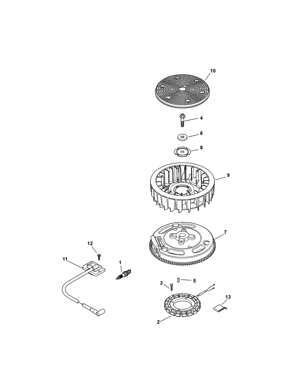 Kohler Sv725-3019 Ignition And Electrical Diagram and Parts List for Z-FORCES54 (17AF5GHC-17AF5GHC010)(2011) Cub Cadet Lawn Tractor